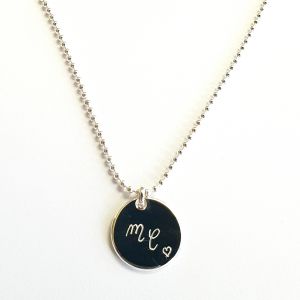 Collier médaille ronde 20 mm épaisse