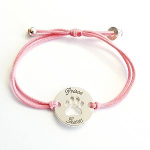 Bracelet empreinte patte de chien 20 mm