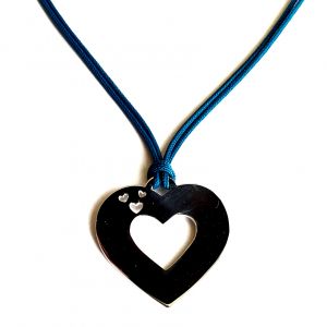 Collier coeur 35 mm sur mesure