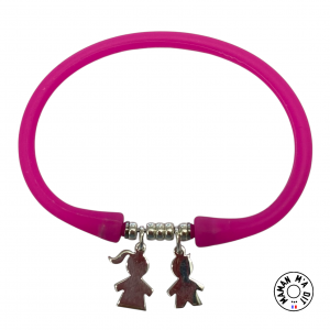 Bracelet silicone 1 à 2 personnages