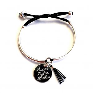 Bracelet demi jonc médaille ronde 20 mm