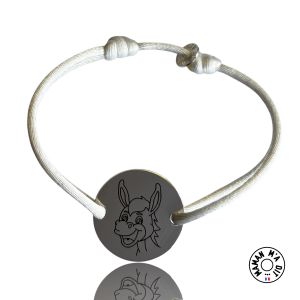 Bracelet tête d’âne jeton 24 mm