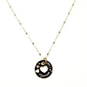 Collier coeur Maman je t'aime