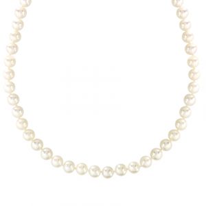 Collier perles ivoire 40 cm