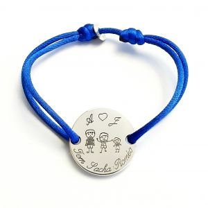 Bracelet  dessin famille 24 mm