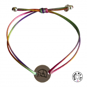 Bracelet jeton 15 mm casque de pompier