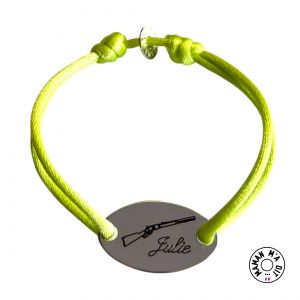 Bracelet fusil médaille ovale