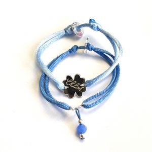 Duo Bracelet trefle et perle