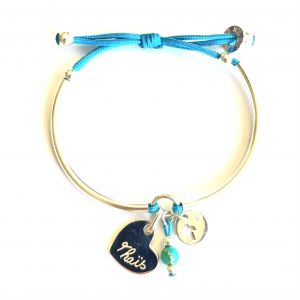 Bracelet jonc coeur