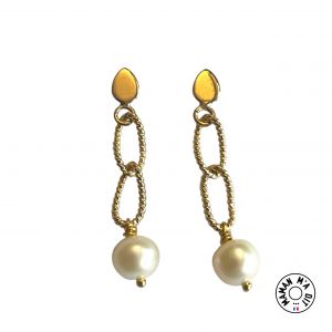 Boucles d'oreilles perles de culture