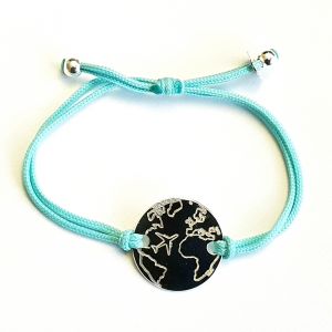 Bracelet planisphère jeton 20 mm