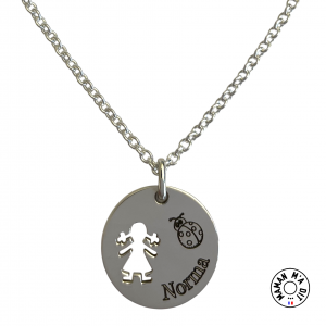 Collier fille papillon