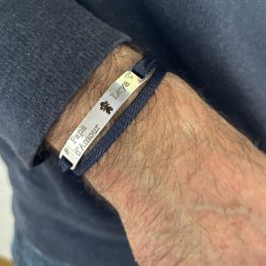 Bracelet grosse gourmette gravure au choix