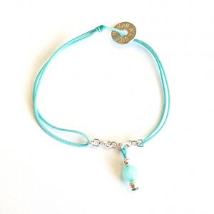 Bracelet chaînette pompon perle enfant