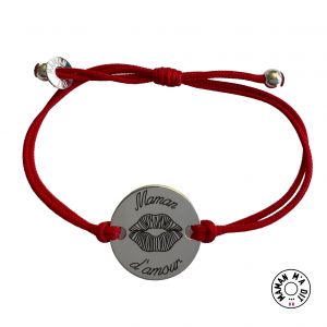 Bracelet empreinte bisou jeton 20 mm