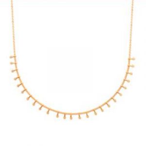 Collier ras le cou baguettes plaqué or