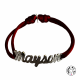 Bracelet prénom moyen jusqu'à 7 lettres