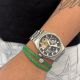 Bracelet pepite papa en argent (gravure au choix)