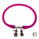 Bracelet silicone 1 à 2 personnages