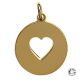 Coeur épais pendentif 20 mm