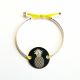 Bracelet demi jonc ananas 24 mm