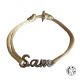 Bracelet prénom court jusqu'à 5 lettres