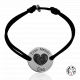 Bracelet 3 empreintes jeton 24 mm