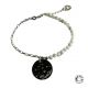 Bracelet constellation chaine argent et perles de culture