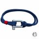 Bracelet homme manille acier paracorde