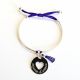 Bracelet demi jonc médaille coeur