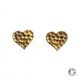 Boucles d'oreilles coeurs martelés