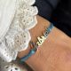 Bracelet prénom moyen jusqu'à 7 lettres