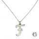Collier pendentif 23 mm 1 lettre au choix
