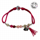 Bracelet perles roses