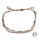 Bracelet 2 en 1 chaîne et cordon