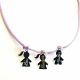 Collier 3 personnages 16 mm