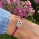 Bracelet 2 lettres entrelacées