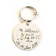 Porte clé naissance sur mesure fille ou garçon 34 mm